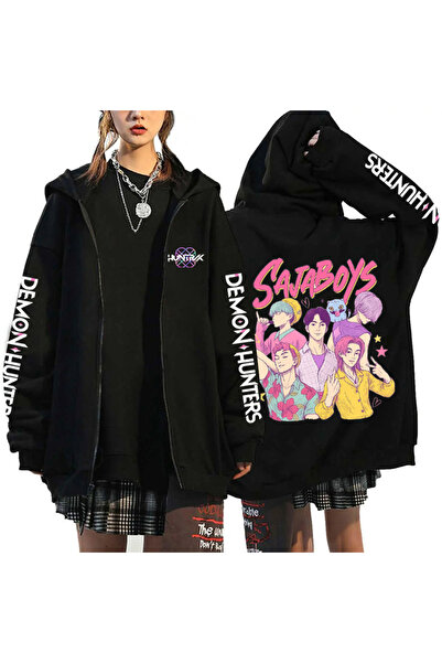 NO BRAND هودي فرقة فتيات ويتشر الكورية، بقصة فضفاضة، مناسب لفصلي الخريف والشت...