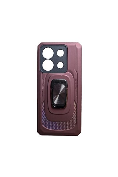 OEM Carcasă antișoc cu magnet și inel compatibilă cu Xiaomi Redmi Note 13 - Maro