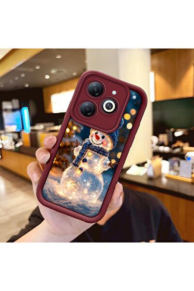 Hontinga حافظة ملونة بسيطة من مادة السيليكون المتوافقة مع Tecno Spark 20/20C ...