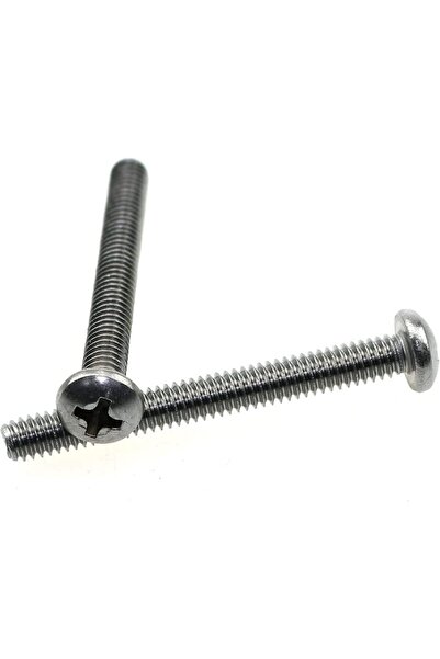 Raco براغي آلية من الفولاذ المقاوم للصدأ برأس مستدير فيليبس (100 قطعة، 3.5 × ...