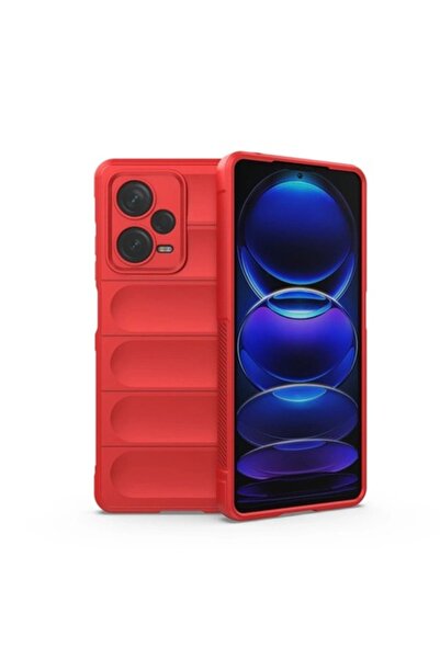 OEM Soft Magic Shield case compatible with Redmi Note 12 Pro Plus, Red