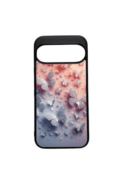 ELITE MOBILE Husa TPU Soft compatibila cu Google Pixel 9/9 Pro, Butterfly2 De...