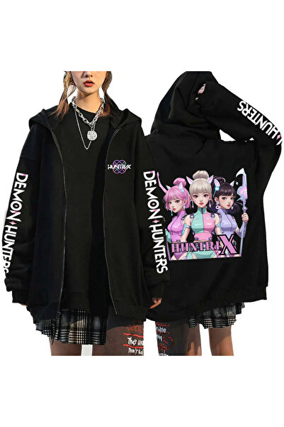 NO BRAND هودي فرقة فتيات ويتشر الكورية، بقصة فضفاضة، مناسب لفصلي الخريف والشت...