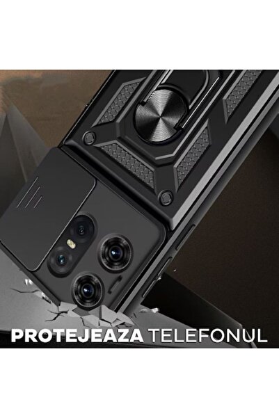 OEM Carcasă antișoc compatibilă cu Motorola Edge 50 Pro, albastru militar