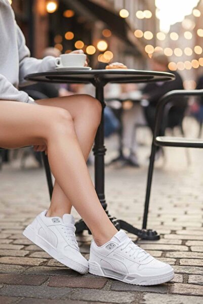 Puma Pantofi sport casual albi pentru femei RBD- RS-41