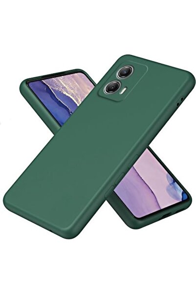 OEM Carcasă din catifea moale TPU compatibilă cu Motorola G53, verde închis