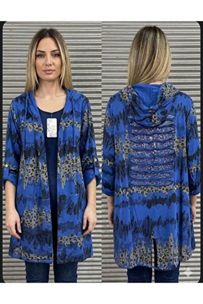 AGORATEKSTİL Women's Italian Sequin Back Jacket