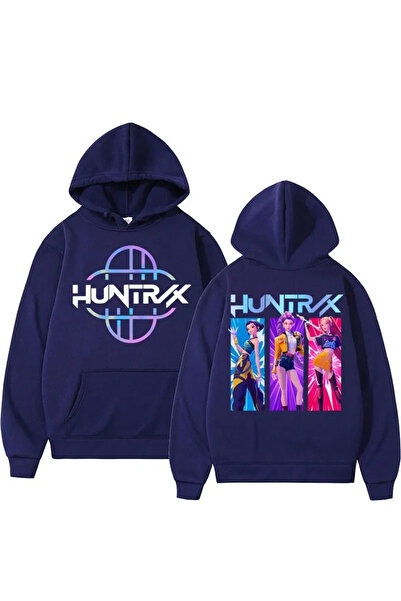 NO BRAND هودي كيبوب ويتشر للبنات، WY-413، أزرق داكن، مقاس متوسط