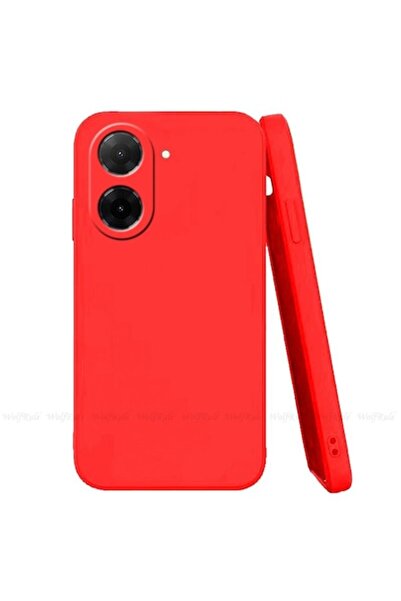 ELITE MOBILE Carcasă moale din catifea compatibilă cu Xiaomi Redmi A5 4G, roșie