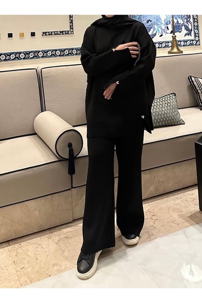 BZ BUTİK Simli broşlu takım