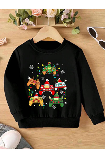 Tubinyoo سترة رياضية للأطفال باللون الأسود من New Year Year's Day Stitch - Ga...