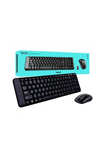 logitech مجموعة لوحة مفاتيح وماوس لاسلكية MK220
