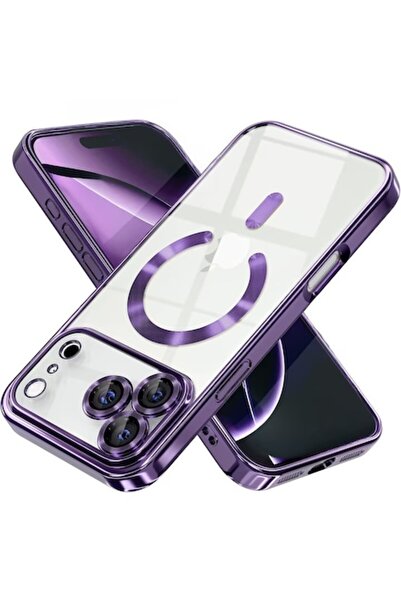 ELITE MOBILE Carcasă magnetică TPU Luxury compatibilă cu iPhone 17 Pro - Viol...