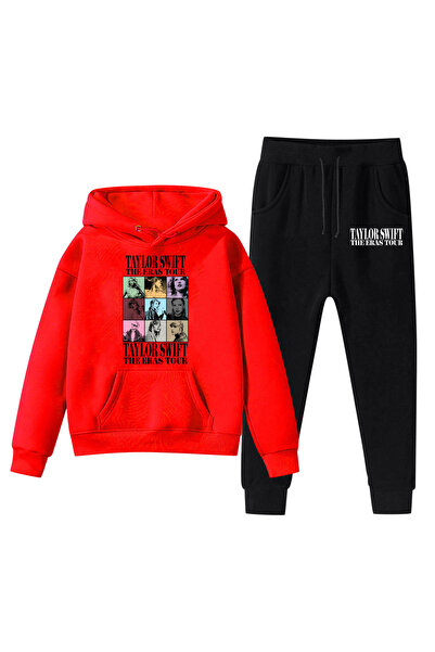 NO BRAND طقم سويت شيرت من الصوف من تايلور سويفت، جولة ذا إيراس، WY-254، أحمر،...