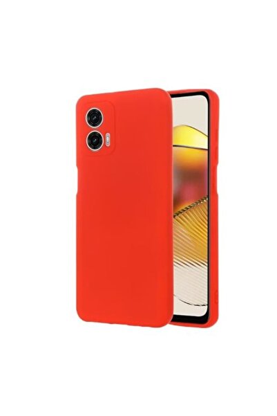 OEM Carcasă din catifea moale TPU compatibilă cu Motorola G53, roșie