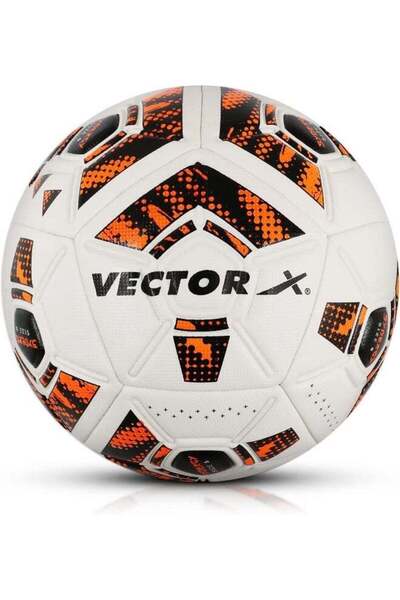 Vector X Synergy Thermofusion Football – Professional Soccer Ball | Size 5 | White/Orange