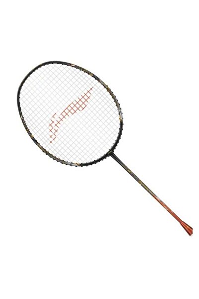 Li-Ning Air Force 80 G3 Carbon Graphite Badminton Racket - Pre-strung, Dark Grey/Amber/Gold