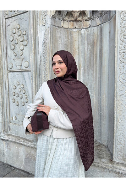 Mira İpek Halka Desen Pamuklu Ayrobin Jakar Şal