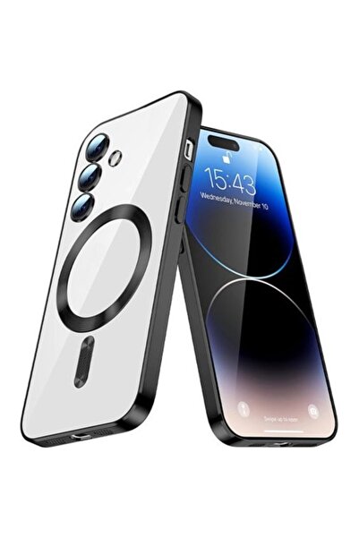 OEM Carcasă magnetică de lux TPU compatibilă cu Samsung S24 Plus, negru electric