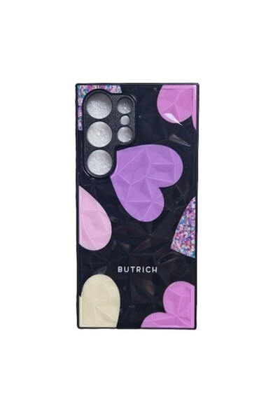 OEM Carcasă rigidă 3D compatibilă cu Samsung Galaxy S24 Ultra, design cu inim...