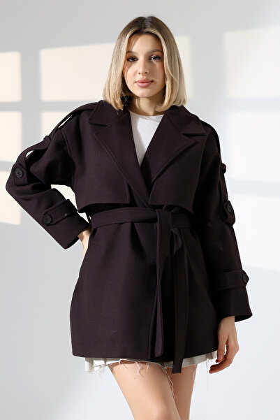 stcococix since 1990 Tendința sezonului nou supradimensionat Palton cu curea