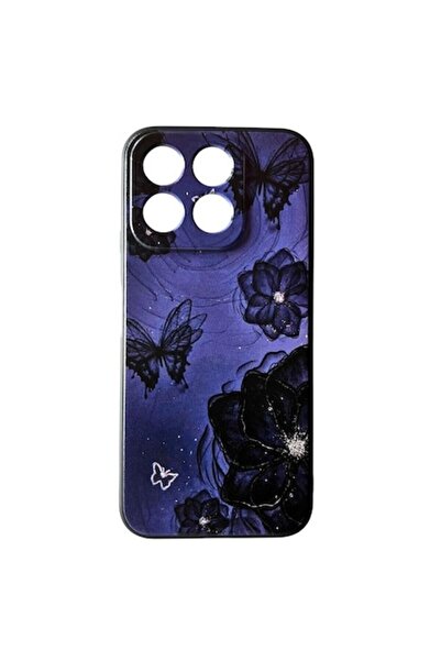ELITE MOBILE Carcasă moale TPU compatibilă cu Honor X8b - Design fluture alba...