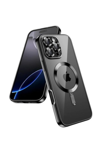 OEM Husa TPU Lux Magnetic compatibila cu iPhone 16 Pro Max, Negru electric
