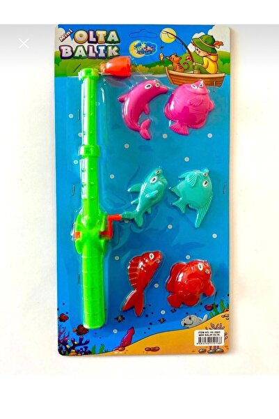 ERTOYS STORE Olta Oyunu Balık Tutma Oyuncağı Beceri Eğlence Mıknatıslı Balık ...