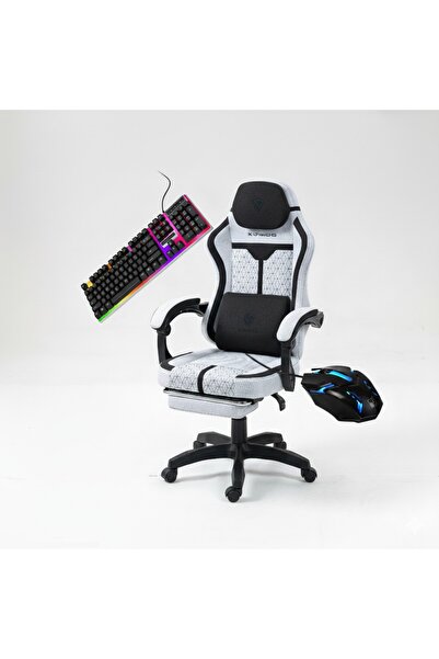 DOWINX طقم كرسي ألعاب متكامل مع لوحة مفاتيح RGB وفأرة ألعاب | طقم كرسي ألعاب ...