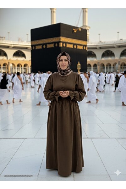 Cosibello Home Hac ve Umre Müslin Pamuklu Tesettür Elbise