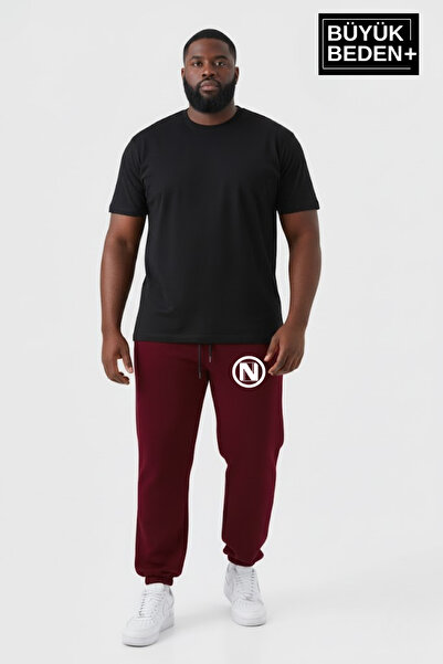 Superlife Men's Plus Size N Logo Elasticated Leg Casual Fit Jogger Slim Sweat...