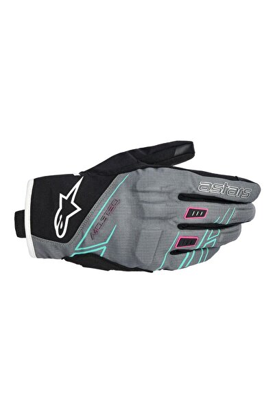 Alpinestars Stella Moblast WP Korumalı Kadın Motosiklet Eldiveni Gri Siyah