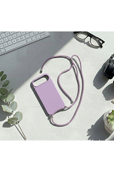 emybox غطاء هاتف آيفون 17 مع حزام للرقبة وحبل، مصنوع من السيليكون الناعم مع ب...