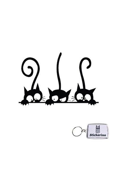 Oracal Decorative Wall Sticker Set – Black Cats, 70x47 cm, Oracal, with Stick...