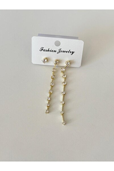 Charmist 3 Lü Zirkon Sallantılı Küpe