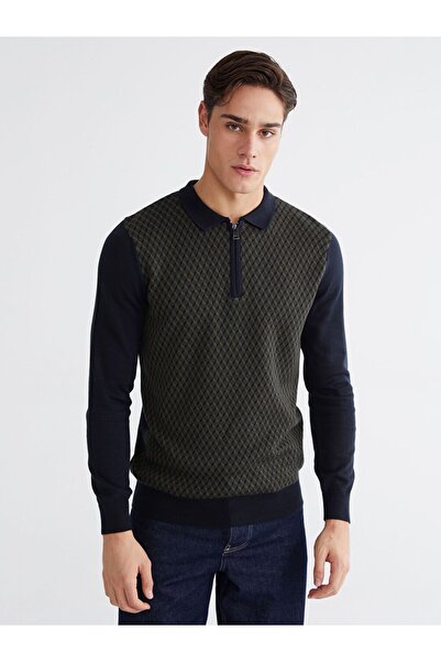 LC Waikiki Lcwaikiki Classic Polo Neck Men's Knit Sweater