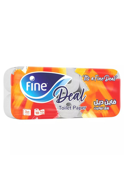 FINE Deal 2ply Toilet Paper Roll Super Absorbent- 10 Rolls
