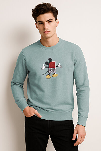 FOR MAN سويت شيرت للأولاد مطبوع برقبة دائرية