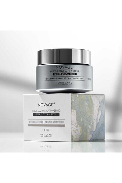 Oriflame Novage+ Multi-Active Anti-Aging Night Cream That Doesn'T Leave a Gre...
