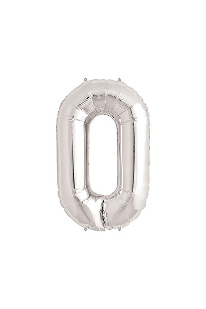 ENG PARTİ DÜNYASI Silver Number Foil Balloon 0–9 |   Shiny Silver Birthday an...
