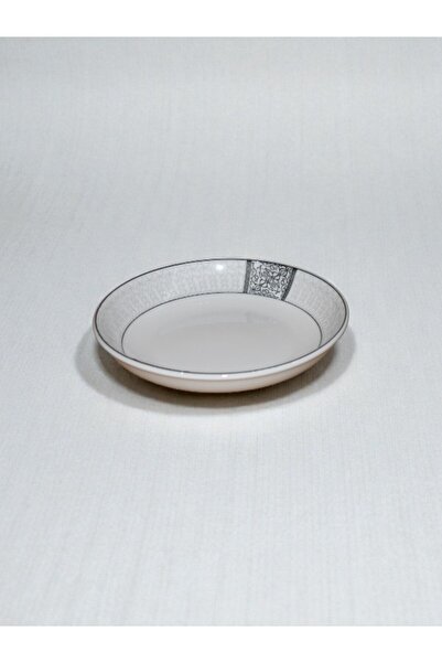 WDA CERAMIC SMALL ROUND PLATE WHITE AND BLACK