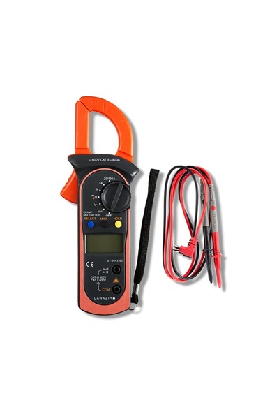 Lawazim Digital Clamp Meter - Auto Ranging Voltage Current Resistance Tester
