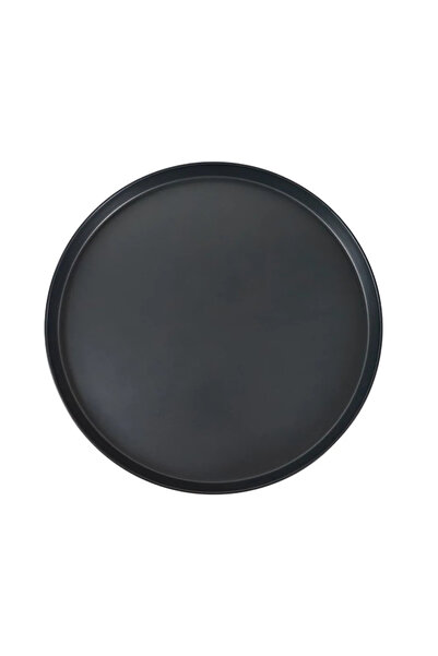 HOME MAKER Round Carbon Steel Non-Stick Round Deep Pizza Pan- 39cm Diameter
