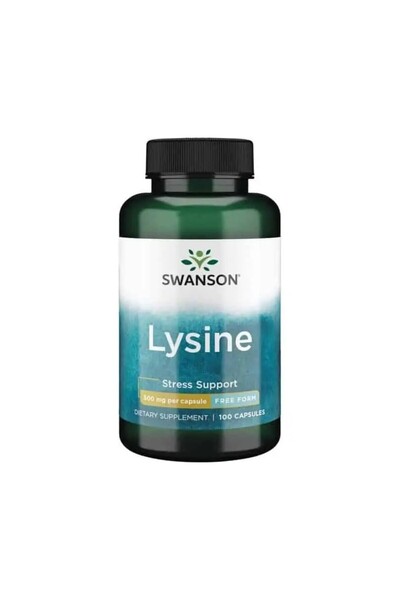 SWANSON L-Lysine - 500mg Free-Form - 100 capsule