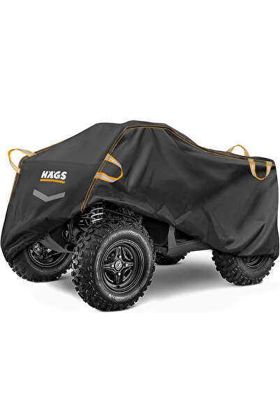 HAEGS ATV Brandası, ATV Koruma Kılıfı Örtü, 4 Mevsim (XL-210-120-115cm) - Siyah