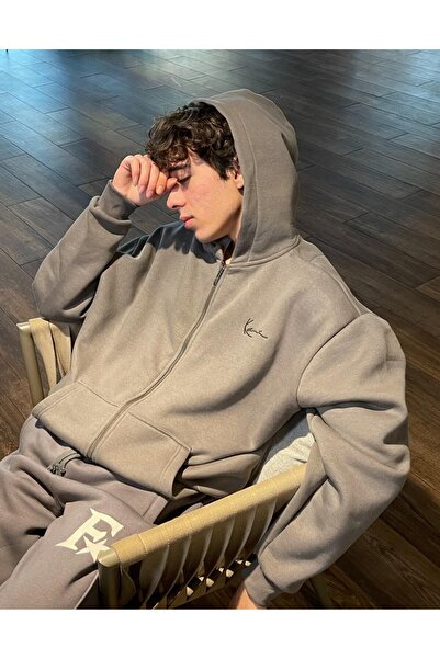 BPM Hanorac Karl Kani supradimensionat Zip Swea tricou