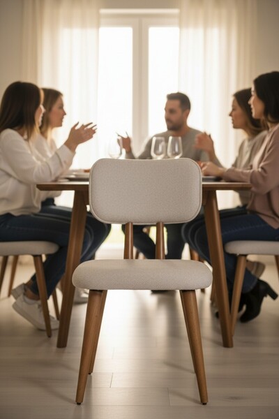 Framgan Modern Papelyum Sandalye | Zamansız Tasarım, Sade ve Şık Yemek Alanları İçin