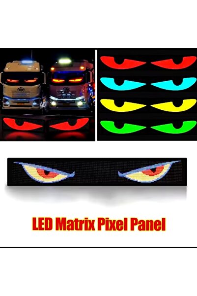 Allians Oto ve Kamyon Tır Dijital Led Panel, Telefonla Kontrol, Göz ve Yazı Animasyonu