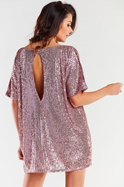 Awama Women's Dress, Pink, One Size