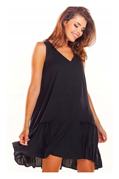 Awama Dress A285 - Black - S/M